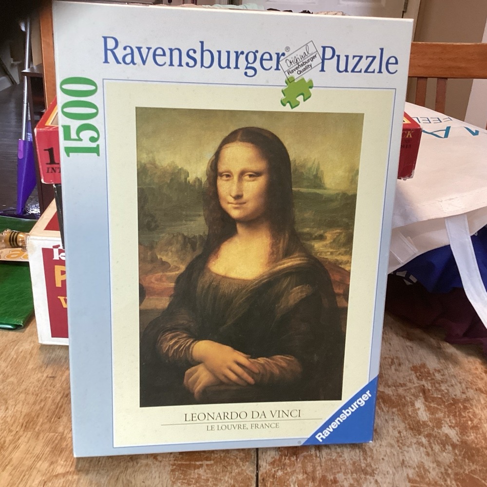 Ravensburger DaVinci Mona Lisa 1500 Piece Puzzle 1997 Vintage Art 162543